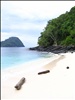 Empty paradise beach on small island off Langkawi